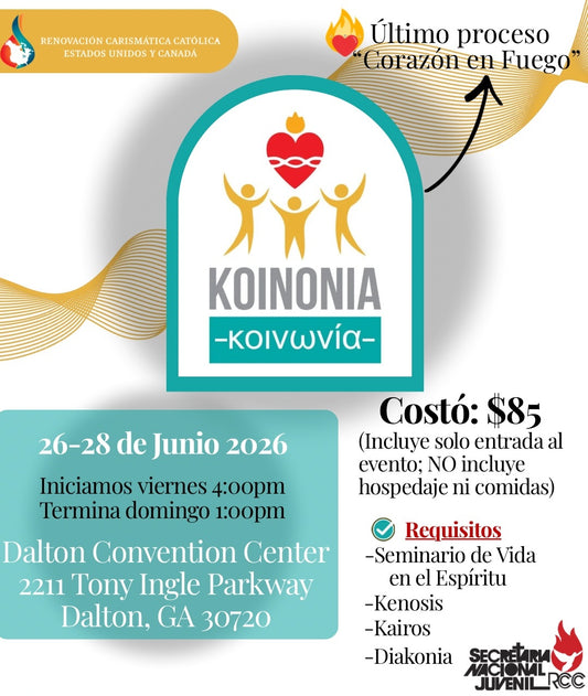 Registración - KOINONIA 2026: Último Proceso "Corazón en Fuego"